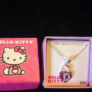 Hello Kitty personalized letter "D" necklace